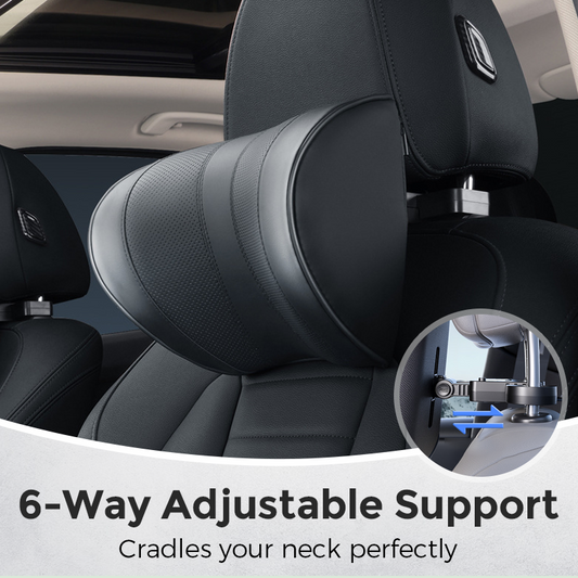 Almohada ajustable para reposacabezas de coche en forma de
