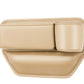 Caja de almacenamiento para coche de piel de vacuno