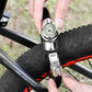 Candado portátil antirrobo con cable de acero en orma de anillo para bicicletas