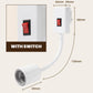 Enchufe para luz de baño de alta potencia con interruptor