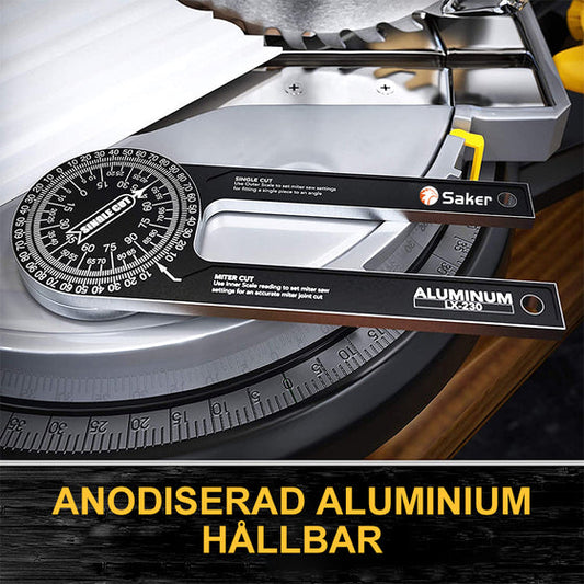 Transportador para sierra ingletadora, dispositivo profesional para medir ángulos en sierras ingletadoras