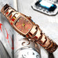 Reloj elegante e impermeable para mujer