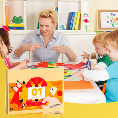 Kit completo para manualidades con papel de colores en 3D