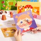 Kit completo para manualidades con papel de colores en 3D