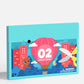 Kit completo para manualidades con papel de colores en 3D