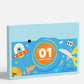 Kit completo para manualidades con papel de colores en 3D