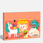 Kit completo para manualidades con papel de colores en 3D