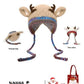 🎅Precio sorpresa: ¡solo 9,99 $!🎄🦌Cuernos navideños de punto hechos a mano 2 en 1 (gorro/bolso)🧶