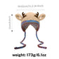 🎅Precio sorpresa: ¡solo 9,99 $!🎄🦌Cuernos navideños de punto hechos a mano 2 en 1 (gorro/bolso)🧶