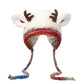 🎅Precio sorpresa: ¡solo 9,99 $!🎄🦌Cuernos navideños de punto hechos a mano 2 en 1 (gorro/bolso)🧶