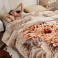 Manta Grande de Lujo con Estampado para Cama