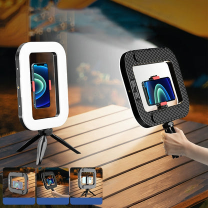 Luz de relleno LED recargable para selfies