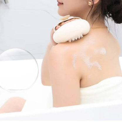 Esponja de baño super suave con forma de flor y ventosa