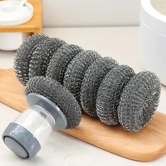 🎁Oferta especial 49 % de descuento⏳Dispensador de jabón para cocina con cepillo de mano