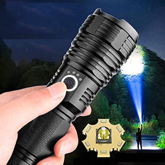 Set de Linternas Recargables Impermeables Súper Brillantes con Zoom