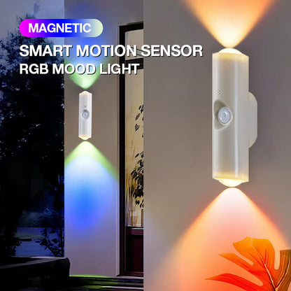 Sensor magnético inteligente de movimiento con luz ambiental RGB