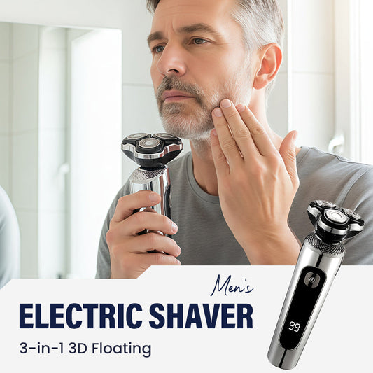Afeitadora eléctrica flotante 3D 3 en 1 para hombre