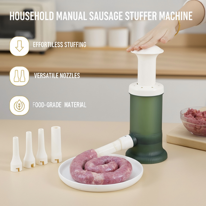 Máquina embutidora de salchichas manual para uso doméstico