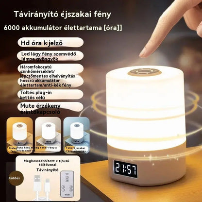 Lámpara LED para mesilla de noche con luz suave y cuidado ocular