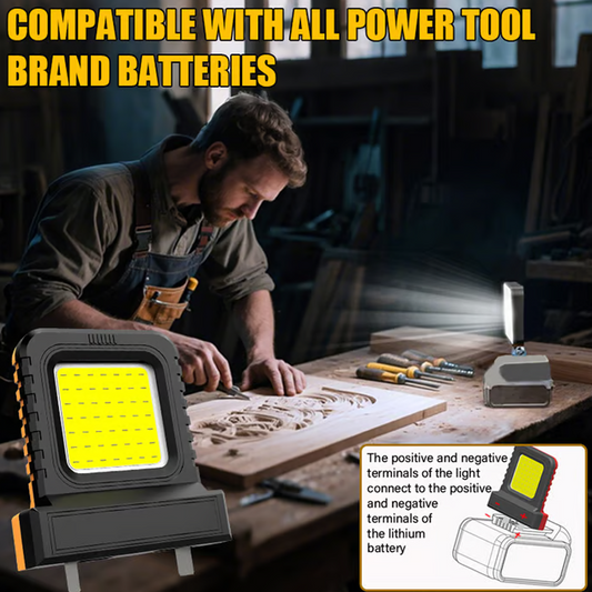 Luz LED ajustable para herramientas con batería de litio