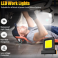Luz LED ajustable para herramientas con batería de litio