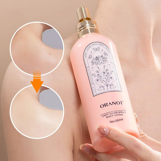 Loción corporal hidratante y nutritiva en spray