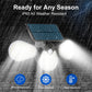 Luz solar con sensor y triple pliegue