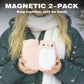 2 paquetes de calentadores de manos magnéticos recargables con forma de oso