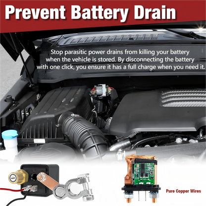 Kit de interruptor de desconexión remota de la batería para automóvil