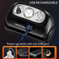 Linterna frontal LED recargable y ligera