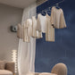 👕 Cuerda de ropa invisible, diseño extensible sin perforar, seca tu ropa fácilmente en balcón o baño! ✨