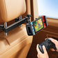 🚗 Viajes más tranquilos｜Soporte extensible para tablet y móvil en el asiento trasero, estable y sin vibraciones