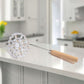 Molde para freír flores de aluminio con asa