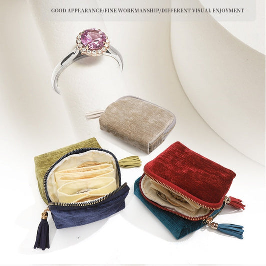 Mini bolsa de viaje para joyas con cremallera